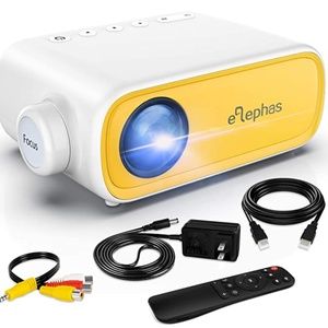 Mini Projector, ELEPHAS Portable Projector for iPhone, Video Smart Led Pocket